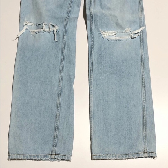 RE/DONE 90s High Rise Loose Jeans in Bleach Destroyed - Picture 4 of 9